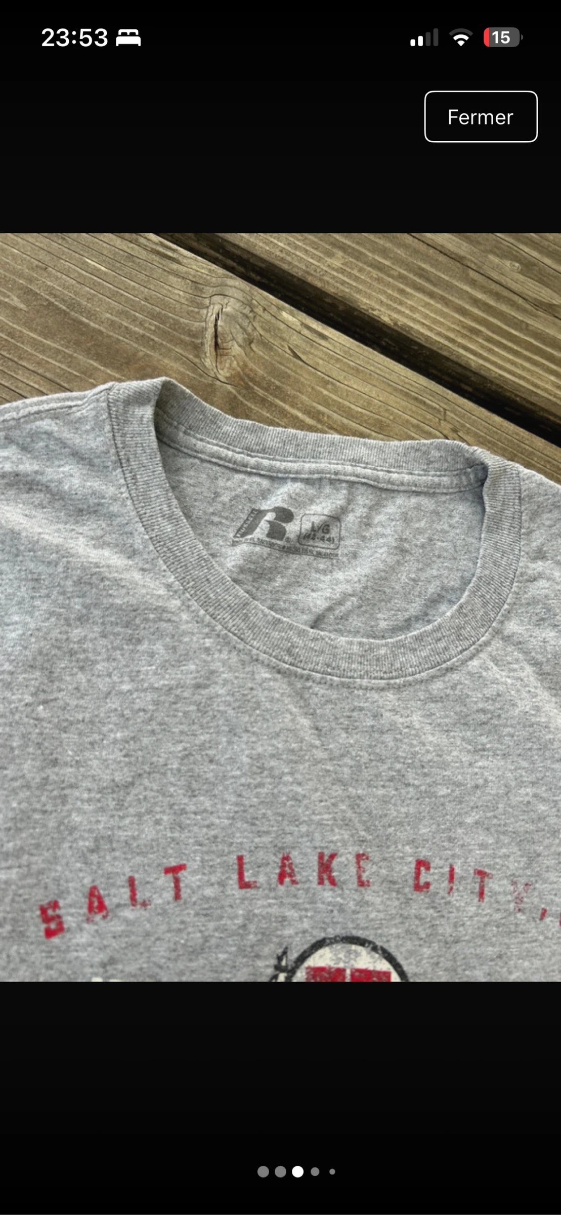 Camiseta USA Vintage 🇺🇸 Talla L Estilo College Americano Muy buen estado Oversize – photo 3
